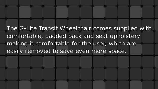Excel G-Lite Transit Lightweight Wheelchairs