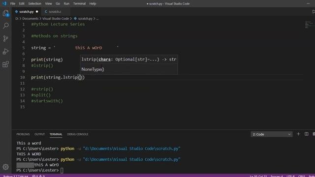 Python Programming for Beginners - 14 Methods on Strings EnglishTagalog