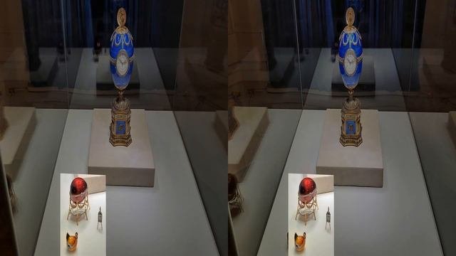 3D. По залам музея Фаберже  Walk through the halls of the Faberge Museum.
