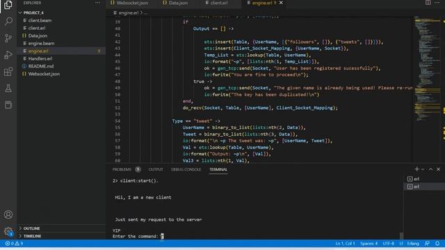 Twitter Clone using Erlang