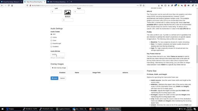 Transcoding With Wowza