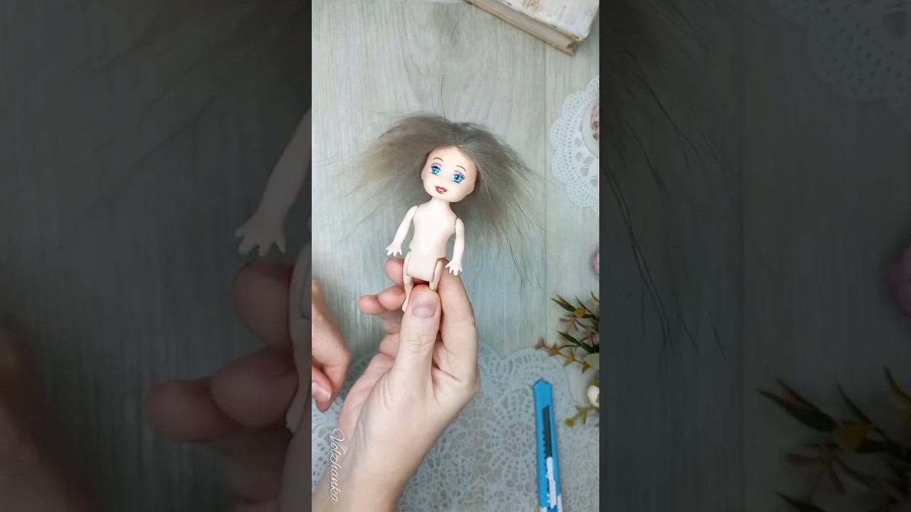 Паричок для куклы малютки. #doll #dollcollection #ooakdoll #wigfordoll #паричоккукле #мкпаричок #diy