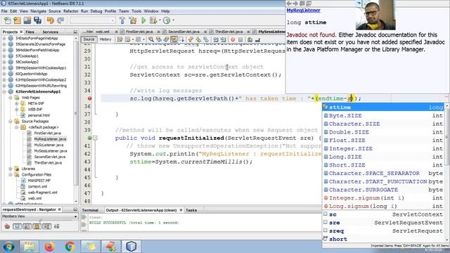 209 Java Web application with HttpSessionListener, ServletContextListener, ServletRequestListener