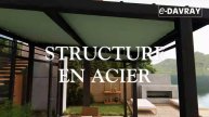 Pergola sur mesure, fabriquée en France. E-Davray® #pergola #terrasse #madeinfrance