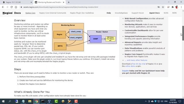 How to monitor routers and switches using Nagios Core