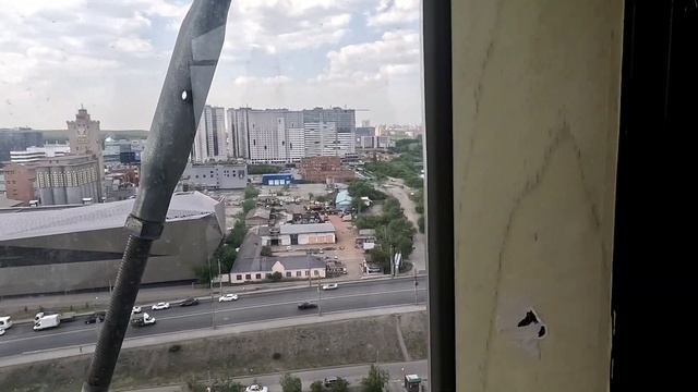 Вид на Челябинск с колеса обозрения