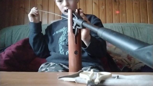 чистка ствола моей пневматика извините что без звука болит горло