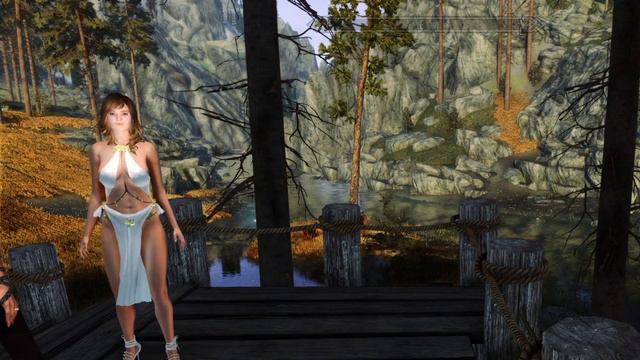 Elven lake with physics example
