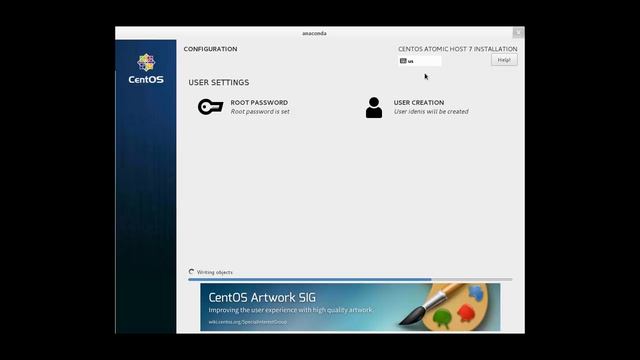 Установка CentOS Atomic Host 7 (Container OS )