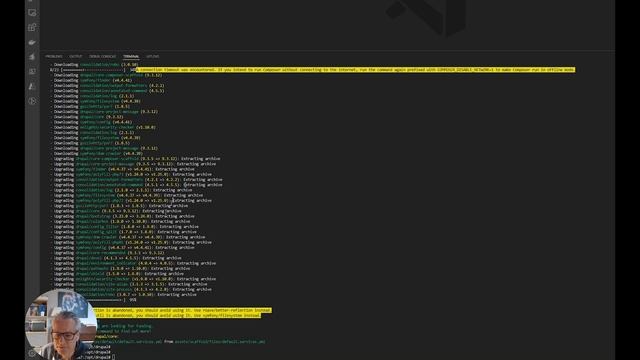 Updating Drupal Core using composer