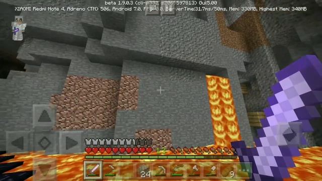 Выживание на телефоне в Minecraft PE (1.9.0.0) #7 - Карта Сокровищ и АЛМАЗЫ