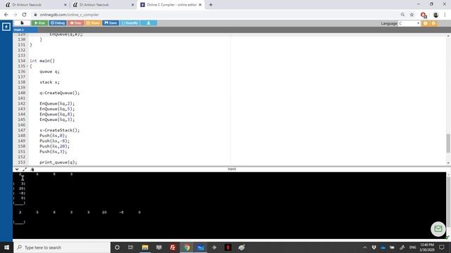 Data structures - Exercise - Moving all the entries from a Stack into a Queue