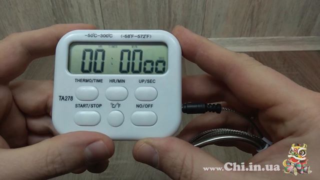 Термометр ТА278 проводной с щупом. Инструкция по управлению. Тест в Кипящей воде - Chi.in.ua