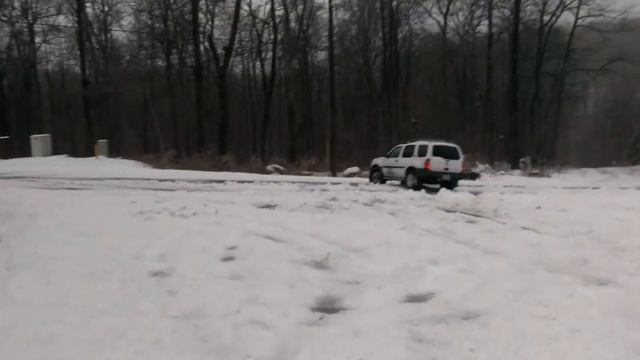 2003 Nissan Xterra snow fun.