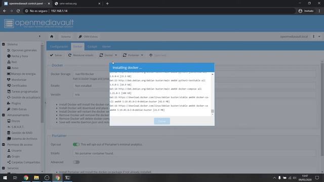 Instalación OMV Extras en Openmediavault 5