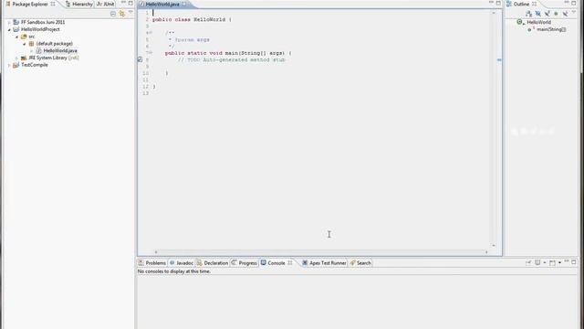 Java Programming Basic Hello World