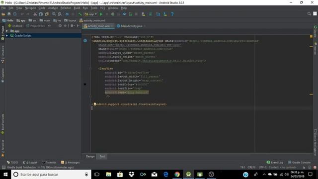 Modificando El Texto desde Java :) Android Studio