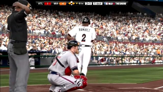 MLB 12: The Show (Miami Marlins Season) Game #98 - ATL @ MIA
