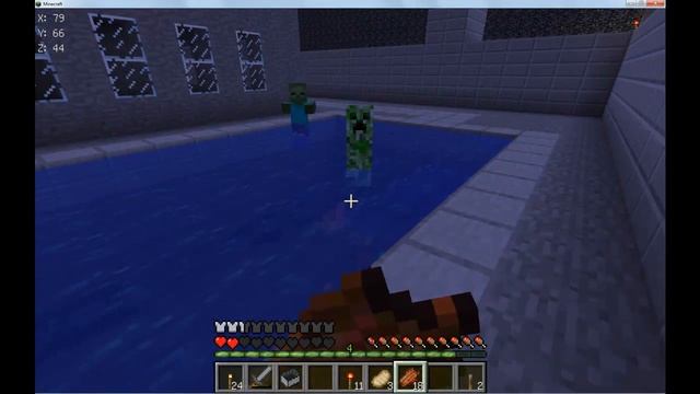 Minecraft выживание.Карта Зомби апокалипсис 3 серия