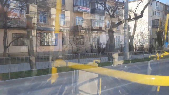 Севастопольский Троллейбус покатушка и прагулка с ул. Токарева до ул.бол.Морская 13 марта 2022г.