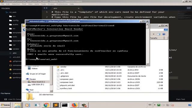 Blog avanzado 75. Envío de emails desde Symfony usando Gmail.