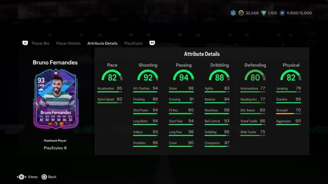 9 PLAYSTYLES!! FLASHBACK BRUNO FERNANDES PLAYER REVIEW - EA SPORTS FC 24