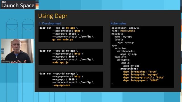 Identity management in distributed applications using Dapr