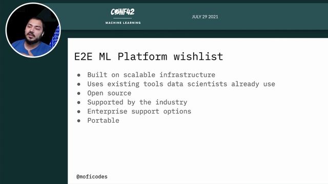E2E ML Platform on Kubernetes with a few clicks | Mofizur Rahman | Conf42 Machine Learning 2021