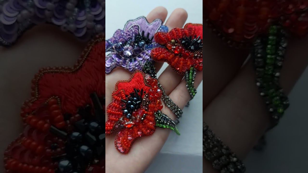 #brooch #flowers #brooches #tutorialyoutube #брошьизбисера #diy#брошьмак#брошьцветок#брошьизбисера