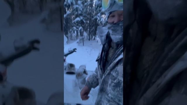 Потеплело сегодня , -41*. Вот решил вырваться покататься на снежике??