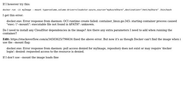 DevOps & SysAdmins: Mounting an Azure file share using Cloudstor on a local Docker container
