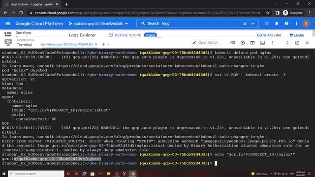 Google Kubernetes Engine Security: Binary Authorization || [GSP479] || Solution