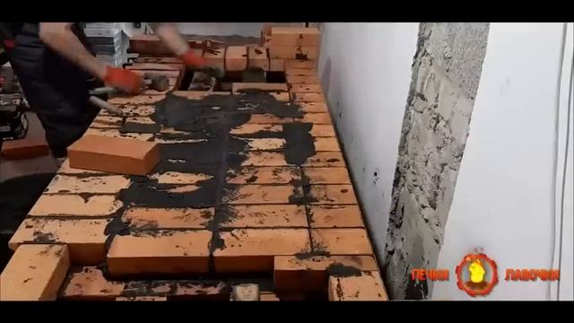 Красивая печь с плитой и лежанкой часть 2
