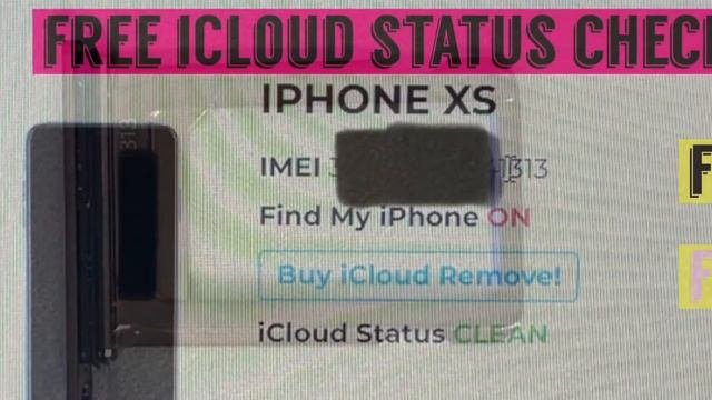 How to check iCloud status of an Apple device. Free iCloud check. Use IMEI or serial number.