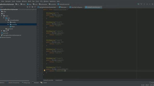 Spring Boot Security Example