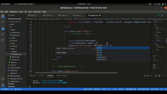 ToDo List com Vue JS Final do Projeto
