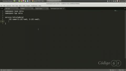 Tutorial Apache Thrift | Como generar archivo .thrift