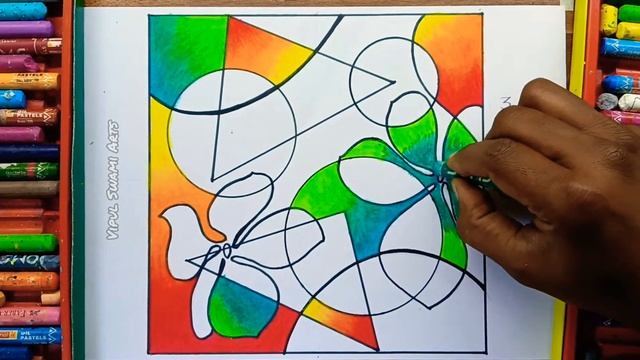 How to draw 2D Design with shading detailed video2D Design for Elementary  Intermediate Grade Exa