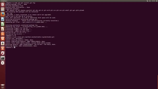 Building darktable from source