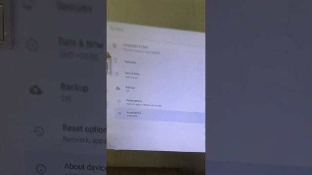 Video 1 of A95X Max tv box about firmware version check and upgrade if needed