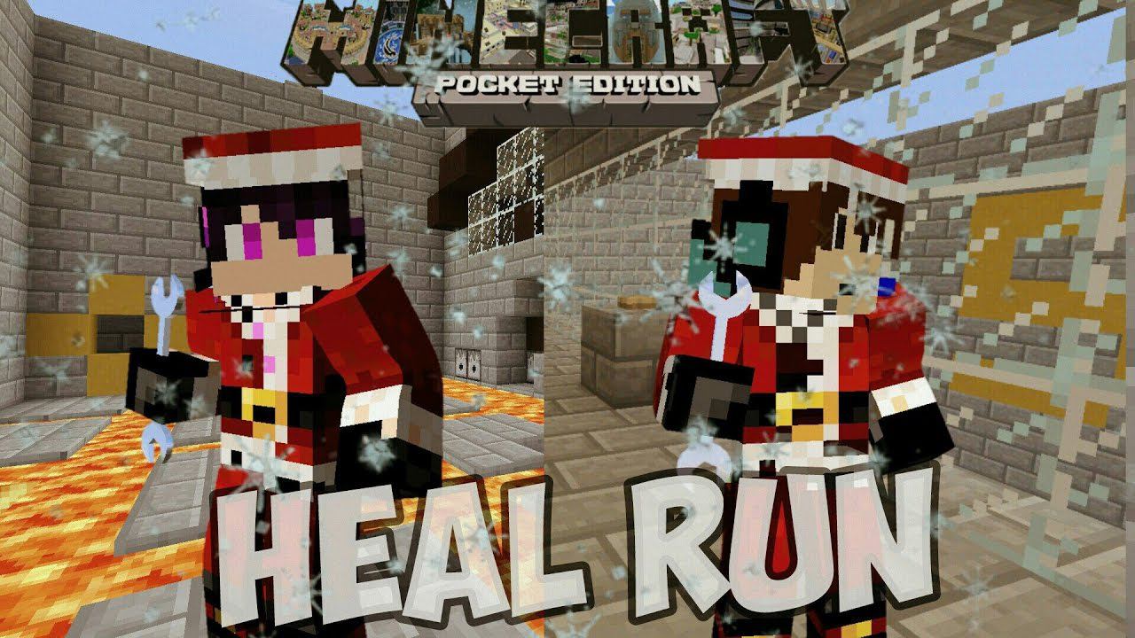 Прохождение Карты Вдвоём - ОТ ПОДПИСЧИКОВ в Minecraft PE 1.1 - HEAL RUN [Помогаем Друг-Другу] !)