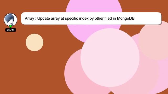 Array : Update array at specific index by other filed in MongoDB