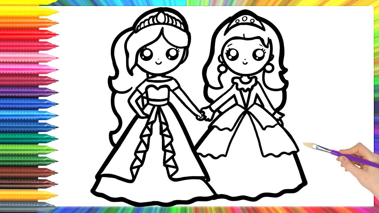 How to Draw Princesses for kids/Bolalar uchun Malika qanday chiziladi