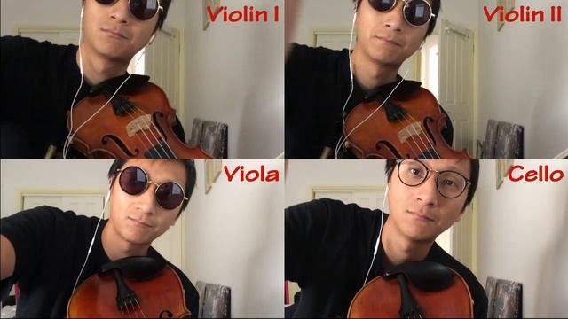 Doom - Trap of Clouds from Porco Rosso by Joe Hisaishi, string quartet but on violin&viola only