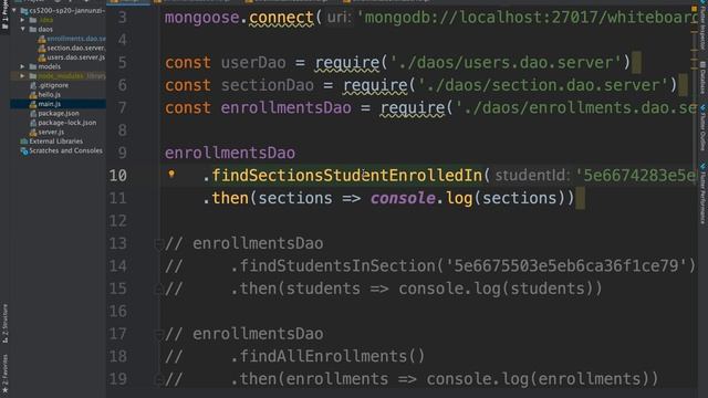 MongoDB review cs5200 sp20 12101