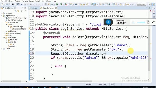 Inter-servlet communication using Request Dispatcher