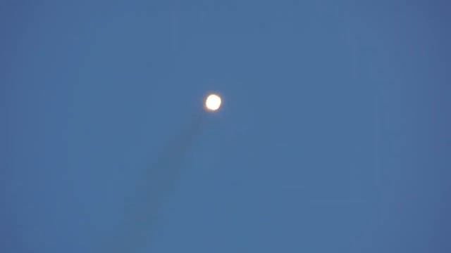 Взлет ракеты с космодрома Байконур Reverse Rocket takeoff from the Baikonur cosmodrome