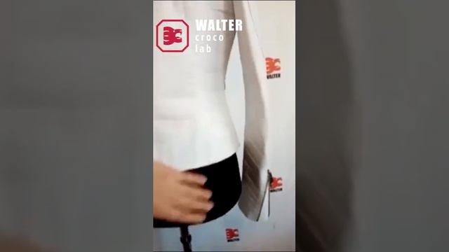 куртка КОСУХА из белой🐊 кожи КРОКОДИЛА  ⭐️ воротник тренч ⭐️ Walter crocolab +7(926)118-2214