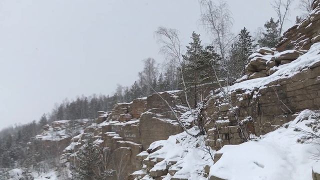 Челябинск,Изумрудный карьер,зима.