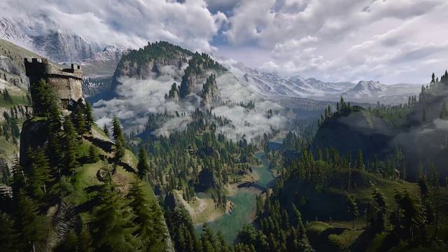The Witcher-3. Kaer Morhen. The Old signal tower Music  Ambience